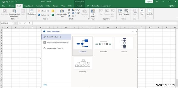 วิธีใช้ Data Visualizer Add-In สำหรับ Excel เพื่อสร้าง Flowcharts 