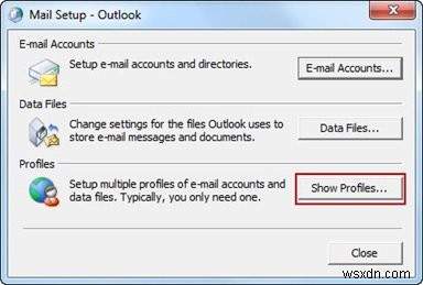 ข้อผิดพลาด 0x8004010F ไม่สามารถเข้าถึงไฟล์ข้อมูล Outlook ได้ 