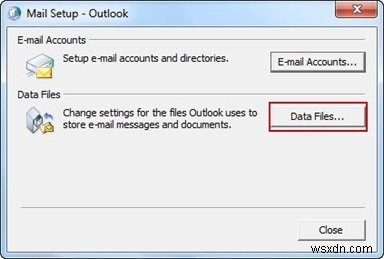 ข้อผิดพลาด 0x8004010F ไม่สามารถเข้าถึงไฟล์ข้อมูล Outlook ได้ 