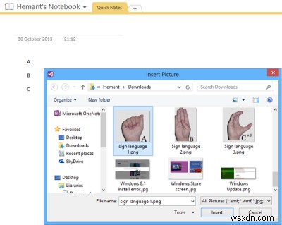 วิธีสร้างแฟลชการ์ดตามรูปภาพใน OneNote 