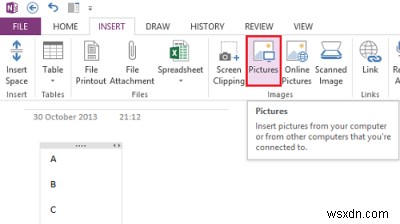 วิธีสร้างแฟลชการ์ดตามรูปภาพใน OneNote 