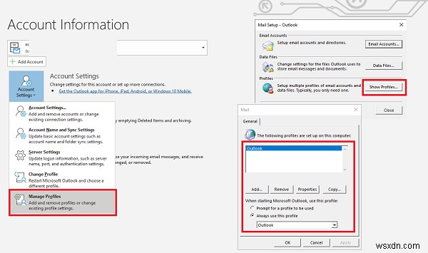 การเชื่อมต่อกับ Microsoft Exchange ไม่พร้อมใช้งาน Outlook ต้องออนไลน์หรือเชื่อมต่ออยู่ 