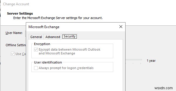 การเชื่อมต่อกับ Microsoft Exchange ไม่พร้อมใช้งาน Outlook ต้องออนไลน์หรือเชื่อมต่ออยู่ 