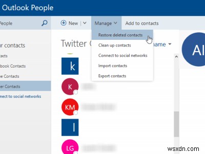 เคล็ดลับในการใช้เว็บแอป Outlook People เพื่อจัดการผู้ติดต่อ 