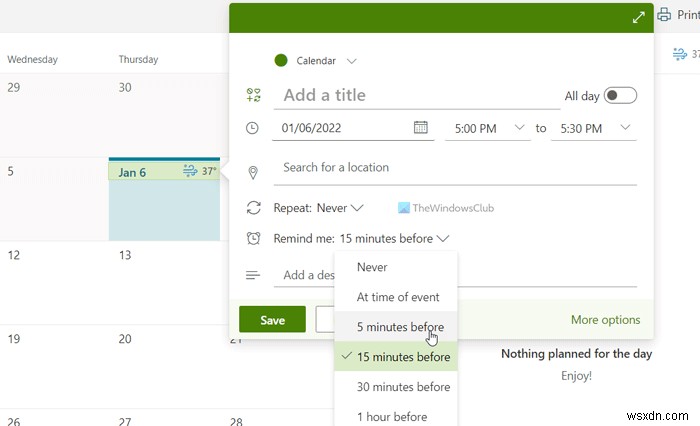 เคล็ดลับและลูกเล่นของ Microsoft Calendar ในการจัดการกำหนดการ 