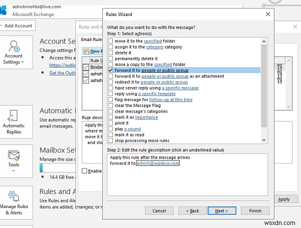 วิธีส่งต่ออีเมลอัตโนมัติใน Microsoft Outlook 