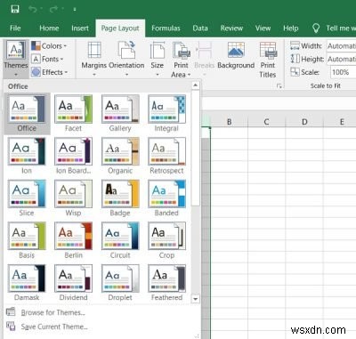 วิธีเปลี่ยนสีธีมเอกสารในโปรแกรม Microsoft Office 
