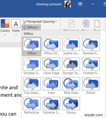 วิธีเปลี่ยนสีธีมเอกสารในโปรแกรม Microsoft Office 