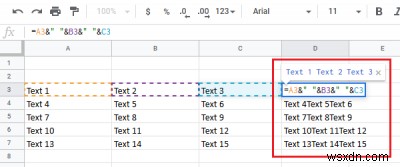 วิธีผสานคอลัมน์โดยไม่สูญเสียข้อมูลใน Excel 