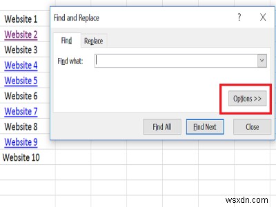 วิธีค้นหาและลบไฮเปอร์ลิงก์ใน Excel . อย่างง่ายดาย 