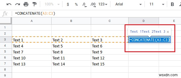 วิธีผสานคอลัมน์โดยไม่สูญเสียข้อมูลใน Excel 
