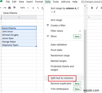 วิธีแยกชื่อและนามสกุลใน Excel 