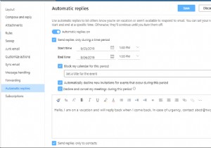 วิธีตั้งค่าการตอบกลับอัตโนมัติหรือการตอบกลับในช่วงวันหยุดใน Outlook 
