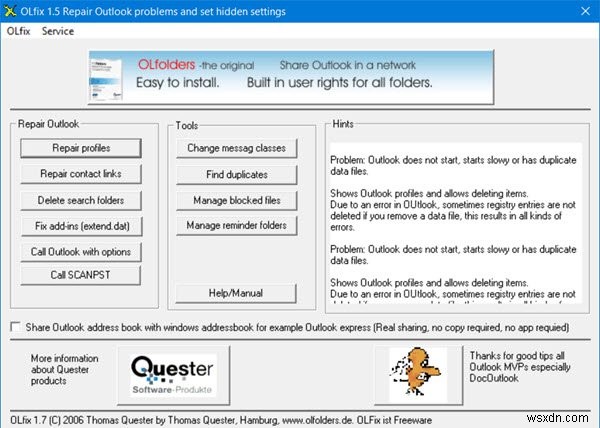 ซ่อมแซมไฟล์ข้อมูลส่วนบุคคล Outlook PST &OST ที่เสียหายด้วยเครื่องมือซ่อมแซมกล่องขาเข้า ฯลฯ 