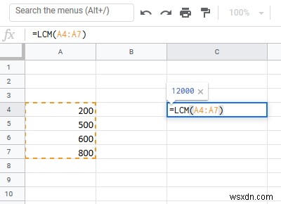 หาตัวหารร่วมน้อยหรือตัวหารร่วมมากที่สุดใน Excel 