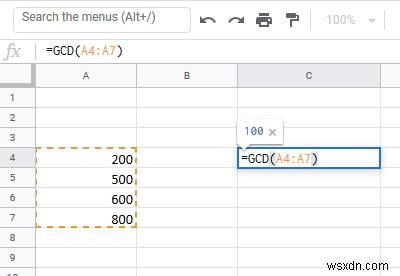 หาตัวหารร่วมน้อยหรือตัวหารร่วมมากที่สุดใน Excel 