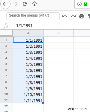 วิธีแยกและแสดงรายการวันที่ทั้งหมดระหว่างวันที่สองวันใน Excel 