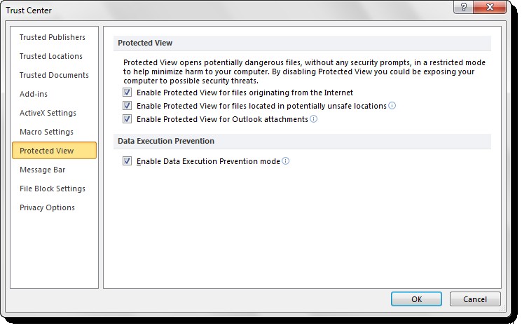 วิธีปิดการใช้งาน Protected View ใน Microsoft Office 