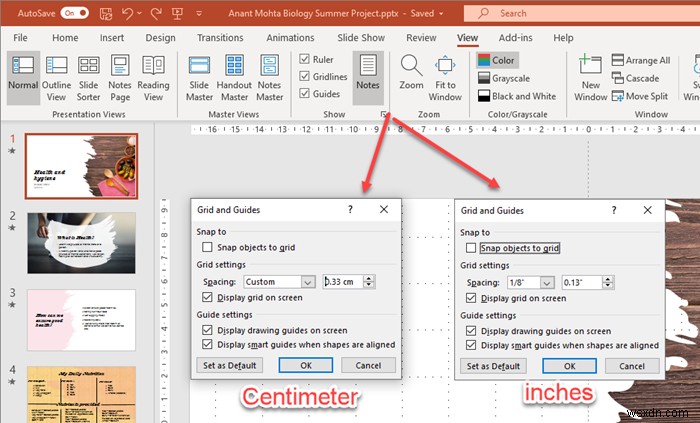 วิธีการเปลี่ยนหน่วยไม้บรรทัดใน Word, Excel, PowerPoint 