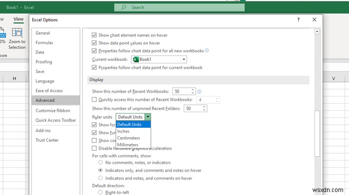 วิธีการเปลี่ยนหน่วยไม้บรรทัดใน Word, Excel, PowerPoint 