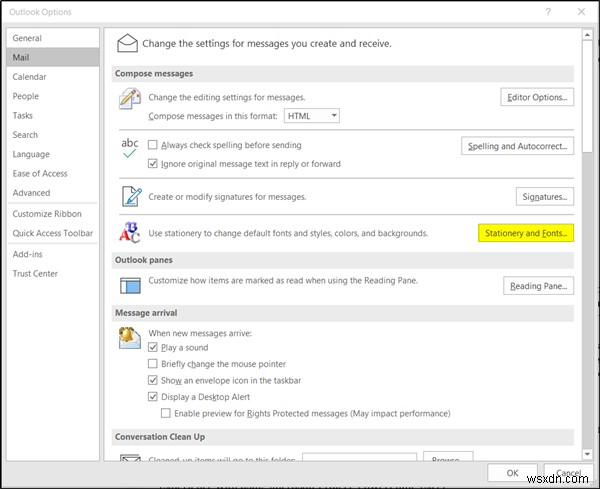 วิธีเปลี่ยนฟอนต์ สี สไตล์ และขนาดเริ่มต้นใน Microsoft Outlook 