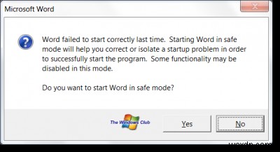 แก้ไข Microsoft Word หยุดทำงานบนคอมพิวเตอร์ Windows 