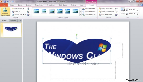 วิธีครอบตัดรูปภาพโดยใช้ Microsoft PowerPoint 