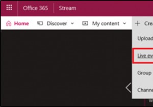 วิธีกำหนดเวลาหรือสตรีมกิจกรรมสดโดยใช้ Microsoft Streams 