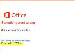 แก้ไขรหัสข้อผิดพลาด 12002-4, 12007-4, 12152-4 เมื่อติดตั้ง Office 