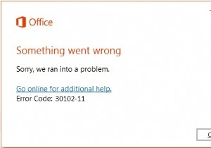 รหัสข้อผิดพลาดในการติดตั้ง Office 30102-11, 30102-13, 30103-11 หรือ 30103-13 