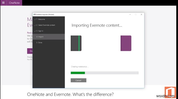 ย้ายบันทึกย่อจาก EverNote ไปยัง OneNote โดยใช้ OneNote Importer Tool 