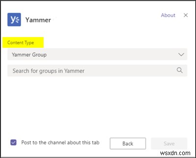 วิธีเพิ่มหน้า Yammer ให้กับ Microsoft Teams ใน Office 365 