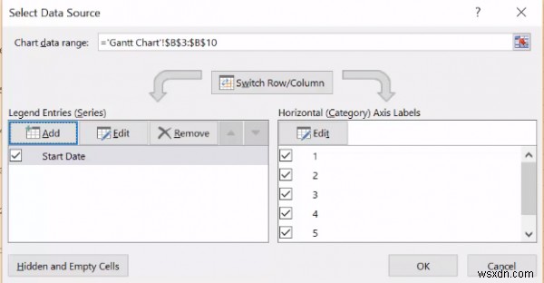 วิธีสร้างแผนภูมิแกนต์โดยใช้ Microsoft Excel 