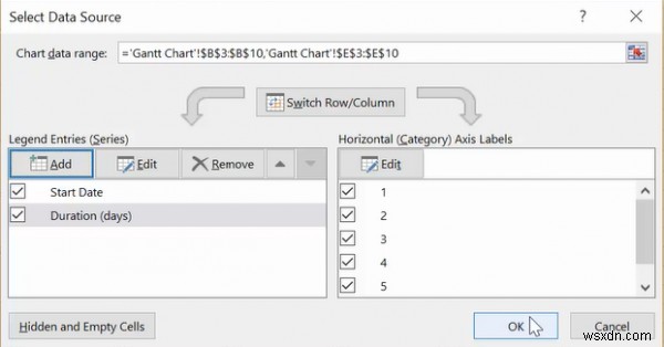 วิธีสร้างแผนภูมิแกนต์โดยใช้ Microsoft Excel 