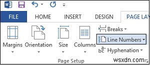 วิธีเพิ่มหมายเลขบรรทัดในเอกสาร Microsoft Word