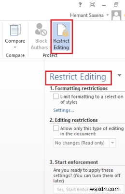วิธีตั้งค่าการจำกัดการแก้ไขใน Microsoft Word 