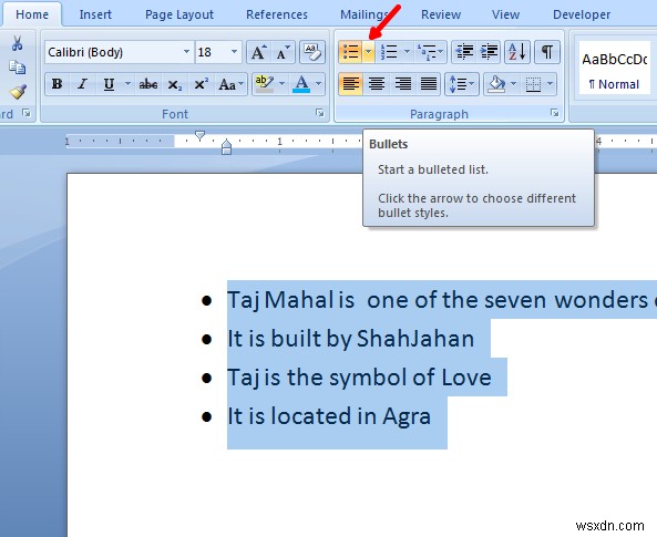 วิธีใช้รูปภาพเป็นสัญลักษณ์แสดงหัวข้อย่อยใน Microsoft Word