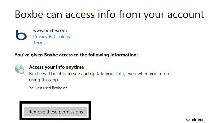วิธีลบรายการรอ Boxbe ออกจาก Outlook