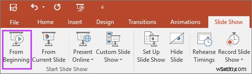 วิธีการบันทึกคำบรรยายด้วยการกำหนดเวลาสไลด์ในงานนำเสนอ PowerPoint