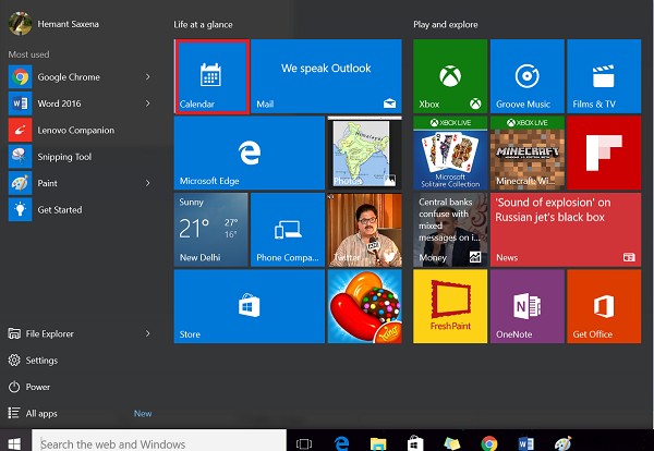 ทำให้แอพปฏิทิน Windows 10 แสดงข้อมูลสภาพอากาศรายวันสำหรับคุณ 