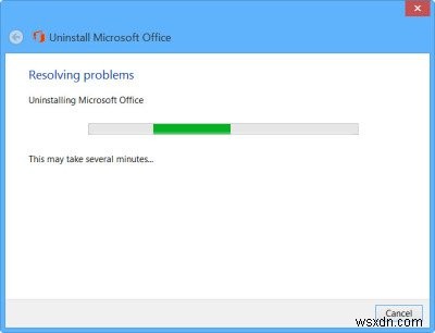 ลบหรือถอนการติดตั้ง Microsoft Office หรือ Office 365 โดยใช้ Microsoft Office Uninstaller Tool 