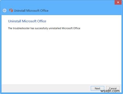 ลบหรือถอนการติดตั้ง Microsoft Office หรือ Office 365 โดยใช้ Microsoft Office Uninstaller Tool 