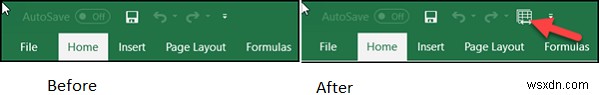 เพิ่มปุ่มเวิร์กบุ๊กที่แชร์ไปยังแถบเครื่องมือด่วนใน Excel 