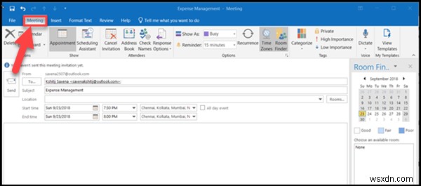 ป้องกันการส่งต่อคำเชิญเข้าร่วมประชุมใน Outlook 