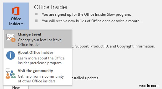วิธีลงทะเบียนโปรแกรม Office Insider – Fast Level 