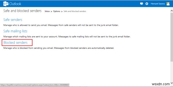 วิธีบล็อกจดหมายขยะ จดหมายขยะ และจดหมายที่ไม่ต้องการใน Outlook.com 