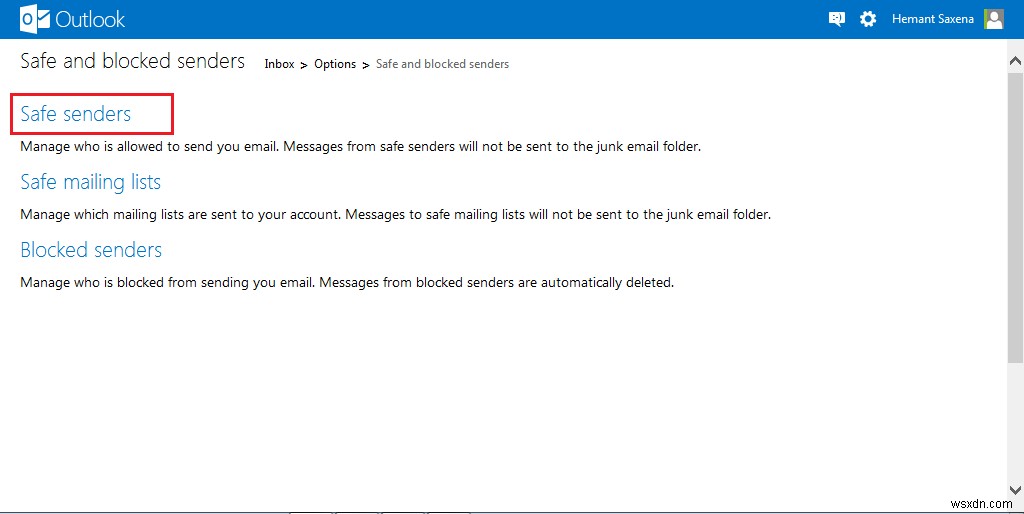 วิธีบล็อกจดหมายขยะ จดหมายขยะ และจดหมายที่ไม่ต้องการใน Outlook.com 