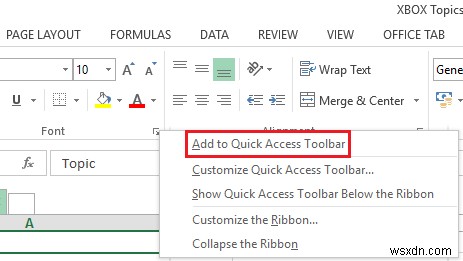 กำหนดแถบเครื่องมือด่วนใน Excel เพื่อให้เหมาะกับคุณ 