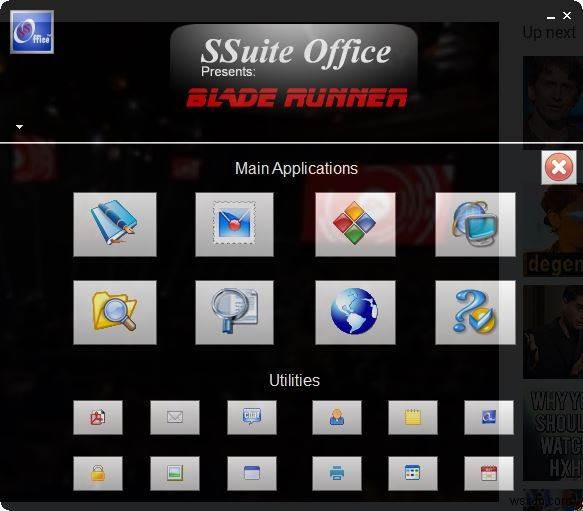 SSuite Blade Runner Portable Office Suite สำหรับ Windows 10 