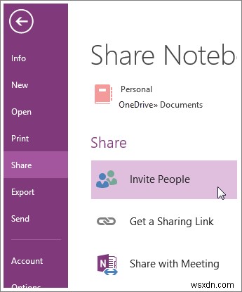 วิธีแชร์สมุดบันทึก OneNote ระหว่างการประชุม 